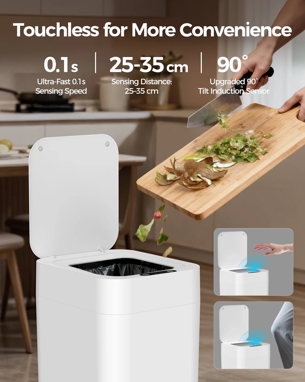 PureBin™ | Automatic Self - Changing Trash Can - Easyway