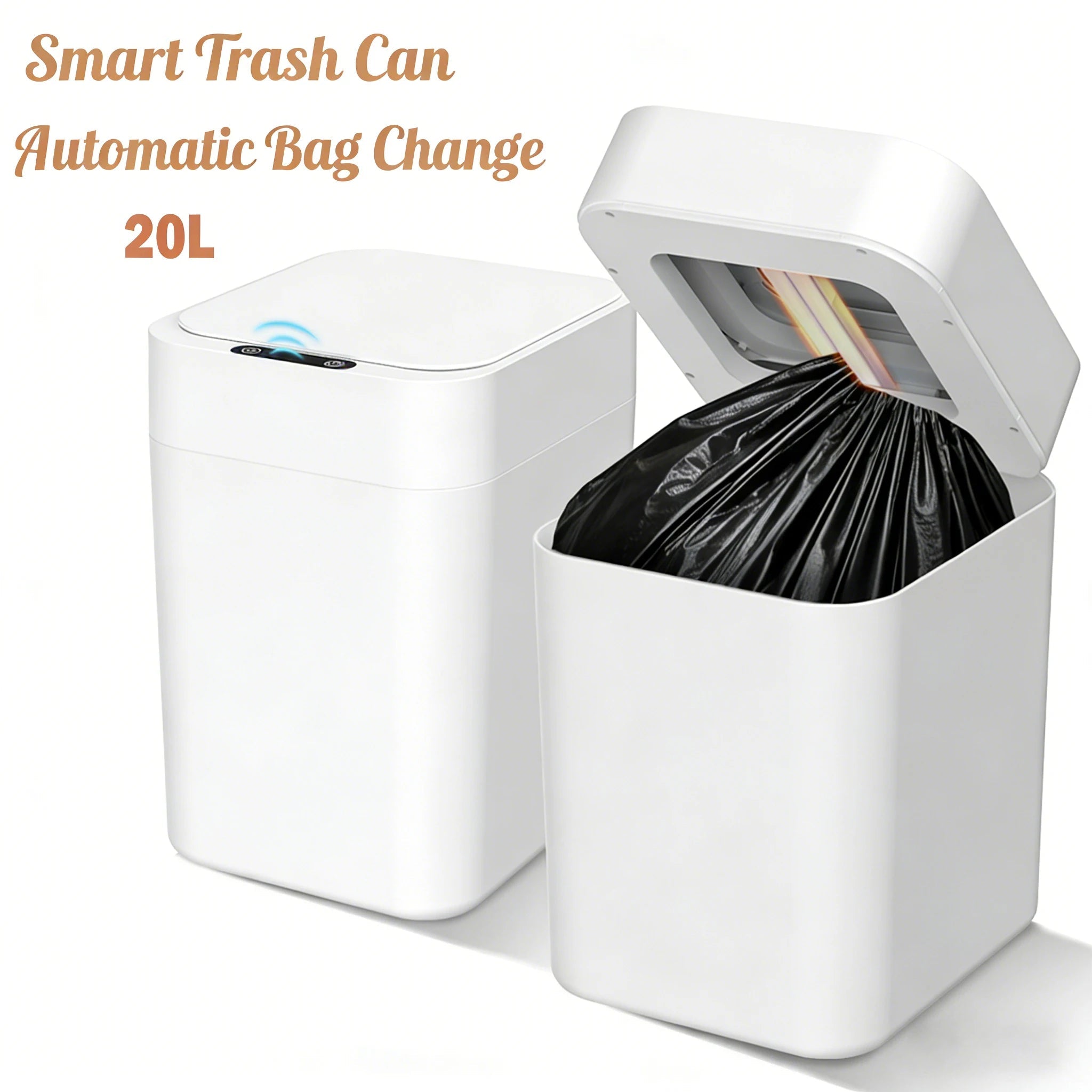 PureBin™ | Automatic Self - Changing Trash Can - Easyway
